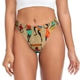 thumbnail image 1 of Balery Dancing African Women Tangas de Algodón para Mujer con Estampado – Ropa Interior Sexy, Transpirable, G-string-3X-Large, 1 of 6