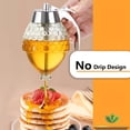 thumbnail image 2 of ACDANC 2026 New Honey Dispenser,Glass Honey Dispenser No Drip,Honey Pot with Stand,8 Oz Honey Jar,Maple Syrup Honey Container,Elegant Honeycomb Design for Home Decor for Any Occasion, 2 of 6