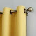 thumbnail image 3 of No. 918 Nathan Casual Textured Semi-Sheer Grommet Curtain Panel, 48" x 95" in Yellow, 3 of 5