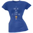 thumbnail image 1 of I Want Abs But I Want Ice Cream More Blue Soft Juniors T-Shirt, 1 of 1