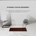 thumbnail image 2 of Canadian Linen Yukon Bath Mats, 2 Pack, 20"x34", Soft Absorbent Cotton Washable Lightweight Quick Dry Bath Shower Mat Picture Frame Design, Dark Brown, 2 of 9