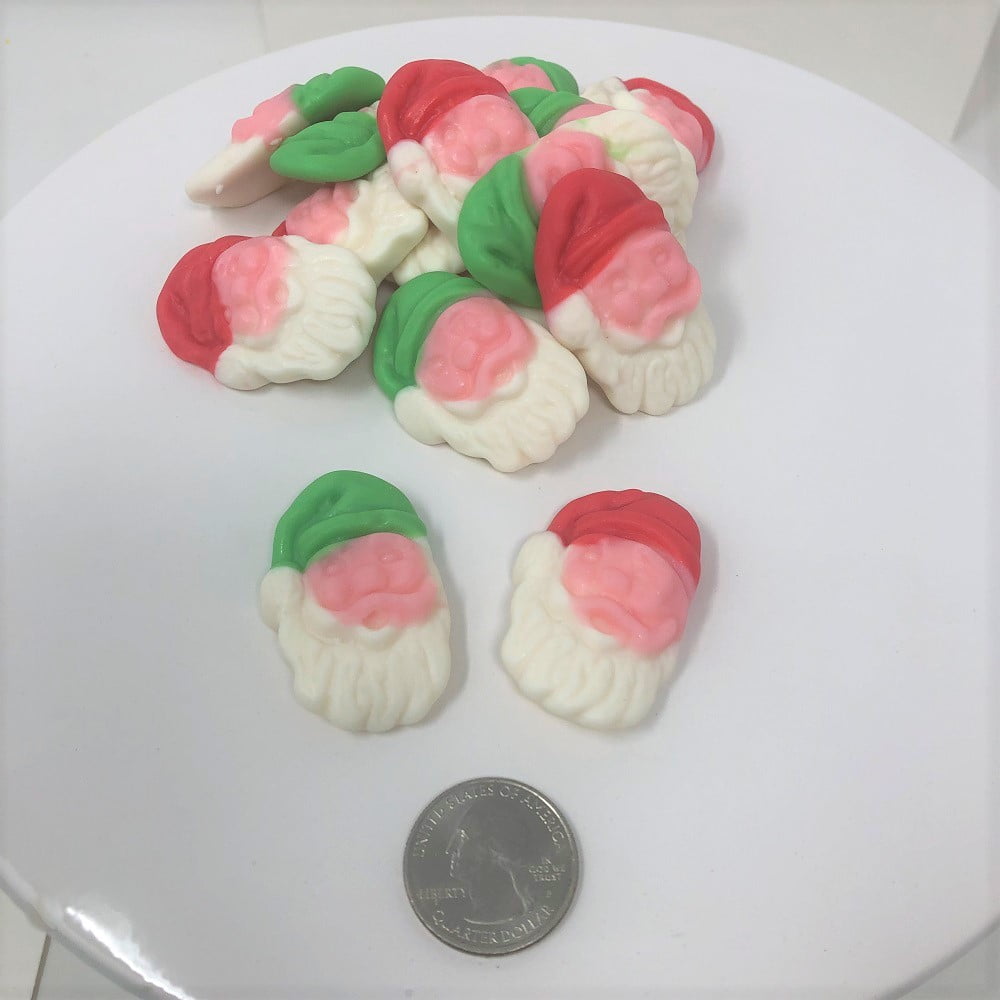 Gummi Santa Claus Face Gummy Santa Christmas Candy 1 pound