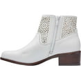 thumbnail image 3 of Women's Vionic Luciana Ankle Boot Perforated White Tumbled Leather 9 M, 3 of 5