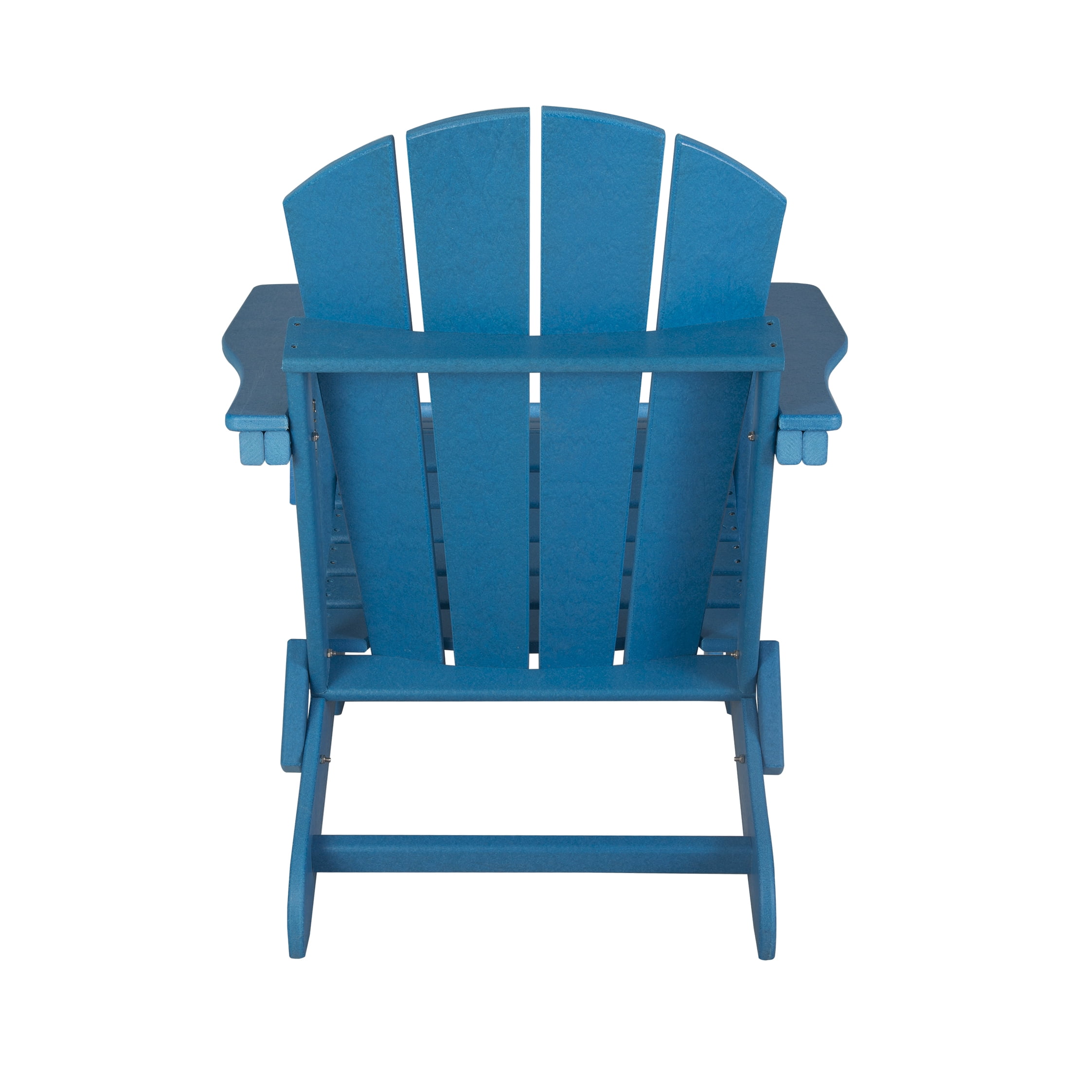 Westin Outdoor 2-Piece Set Plastic Adirondack Chair with Ottoman Footrest Included, Pacific Blue