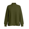 thumbnail image 5 of Yxbdin Womens Sweatshirts No Hood Mock Neck Sweatshirt Comfy Long Sleeve Tops Suitable Loose Fit Pullover Daily Going Out Fall Clothes, 5 of 9