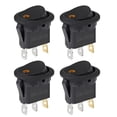 thumbnail image 1 of 4Pcs Lighted Rocker Switch Waterproof DC 12V 20A Round Rocker Toggle Switch 3 Pins Toggle Buttons For Car Automotive Boat Truck ,Easy to Install, 1 of 6