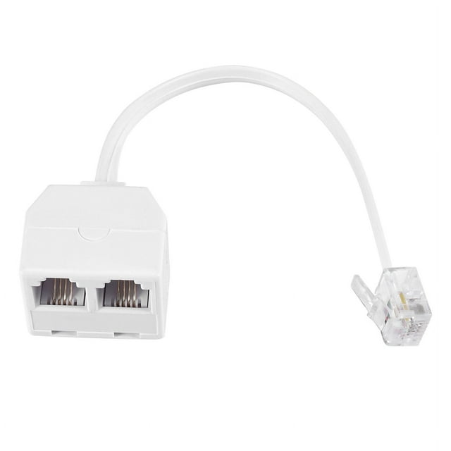 Cable divisor telefónico bidireccional 6P2C RJ11 macho a hembra
