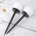 thumbnail image 1 of IFANLANDOR 4 Pcs Solar Powered Ground Lights Transparent Plastic for Fences and Decks, 1 of 5