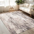 thumbnail image 1 of Gaderth 10x13 Large Area Rug for Living Room Bedroom, Modern Abstract Striped Rug with Stain Resistant Non Slip, Washable Faux Wool Low Pile Carpet for Dining Room Dorm Nursery Office, 1 of 7