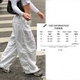 thumbnail image 1 of Pantalones Cargo informales de cintura baja, ropa informal suelta gris Vintage, pantalones vaqueros holgados para mujer, pantalones rectos Sexy Y2K de gran tamaño de calle alta Tan Jianjun unisex, 1 of 2
