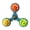 blue, variant on SharkTRUE Rotating Pet Bell Toy for Cats and Dogs, Interactive PETG ABS Chew Toy, 11cm Multicolor