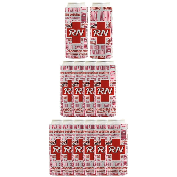 Charge Nurse Gifts I'm a RN Essential Attributes 12-Pack Ultra Slim Can Thermocoolers