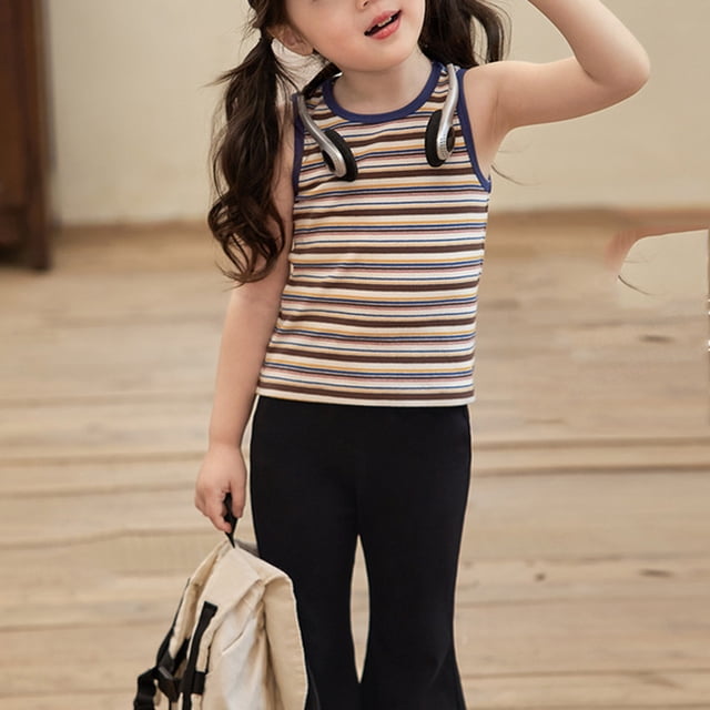 TopLLC Débardeur Col Rond Mode Garçons Manches Courtes Décontracté Col Rabattu Bouton Uni Ensembles de Shorts Blouse Fille