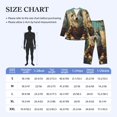 thumbnail image 4 of Naloa Forest Maple Leaf Husky Men’s Pajamas Set - Long Sleeve Button Down Sleep Shirt and Pajama Bottoms Sleepwear Set-Large, 4 of 7