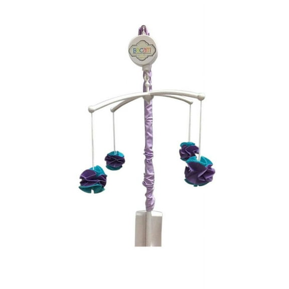 Musical Baby Crib Mobile, Paisley Lilac/Aqua/Purple