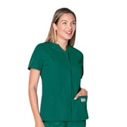 Landau Women's Snap Front Tunic Scrub Top, Style 70223