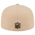 thumbnail image 4 of Men's New Era Tan Pittsburgh Steelers Candied Pecan 59FIFTY Fitted Hat, 4 of 6