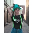 thumbnail image 2 of Cursive Happy St Patricks Day T-Shirt Women -Image by Shutterstock, Female XX-Large, 2 of 4