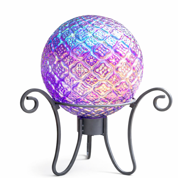 Charming Gazing Ball Mosaic Glass Gazing Ball for Garden Yard Lawn Indoor Outdoor Decoration