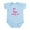 Sky Blue, variant on CafePress - Birthday Girl Pink Flamingo Body Suit - Baby Light Bodysuit, Size Newborn - 24 Months