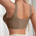 thumbnail image 6 of Gkeoshab Nursing Bras Women's Seamless Side Smoothing Push-Up Bra Non-Wired Lift & Anti-Sag Support Bralette Coffee L, 6 of 8
