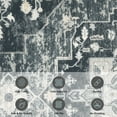 thumbnail image 4 of CAROMIO Area Rugs 5' x 7' Rug for Living Room Boho Vintage Floral Throw Rug Bedroom Rug, Black, 4 of 6