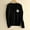 Black, variant on V Neck Women's Sweaters Flower Print Gray Button Up Sweater Cardigan Stretch Cute Jacket Womans Jumper M
