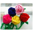 thumbnail image 4 of Clearance Items Plush Bouquet Artificial Flowers – Soft & Colorful Faux Flowers, Cute Foldable Stem, Fun Gift for Birthdays, Valentine's Day, Home & Office Décor, DIY Crafting & Events, 4 of 9