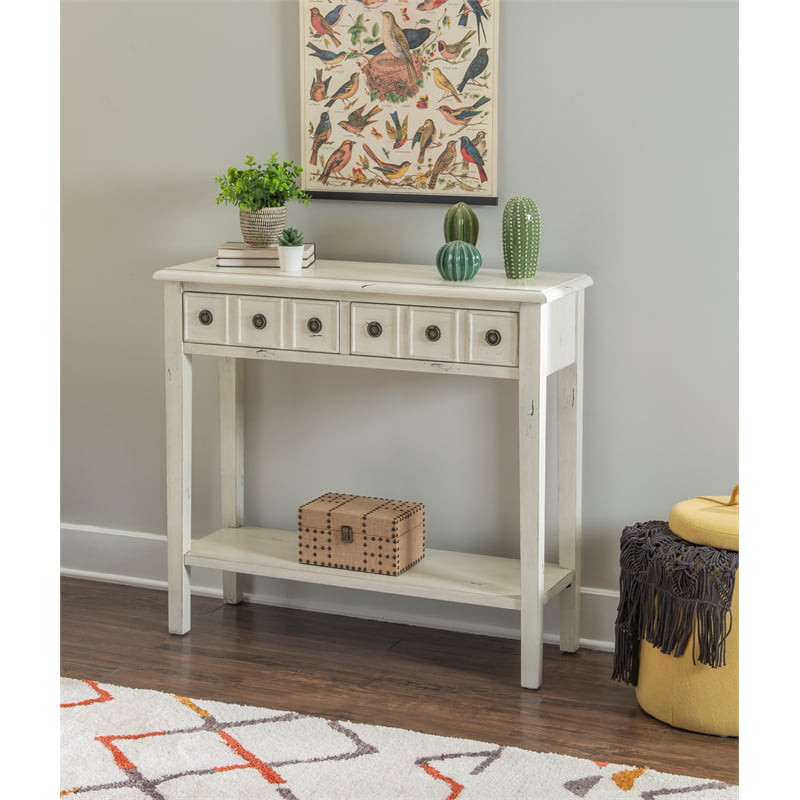 Powell Sadie Wood 38 Console Table In, Powell Scroll Console Table