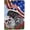 Poodle USA, variant on Westie Garden Flag 28x40 Inch - Cute West Highland White Terriers in Vintage Blue Car with Scarves, Funny Dog Lover Outdoor Yard Decor (Double Sided)