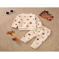 thumbnail image 2 of Baby Halloween Set  Neck Long Sleeve Ghost Pumpkin Pullover Tops Trousers, 2 of 6