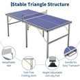 Riedhoff Portable Table Tennis Table, Ultra-Compact Design with Net, 2 ...