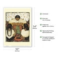 thumbnail image 2 of Flower Day (Día de las Flores) - Calla Lilies - From an Original Color Painting by Diego Rivera c.1925 - Master Art Print 10in x 14in, 2 of 4
