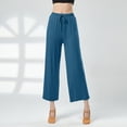 thumbnail image 3 of TYGHBN Wide Leg Pants High Waist Straight Vertical Vertical Stretch Modern Dance Training Pants Classical Dance Pants Yoga Pants Elderly Womens Clothes Wide Leg Pants for Women Summer Peg Pants with, 3 of 3