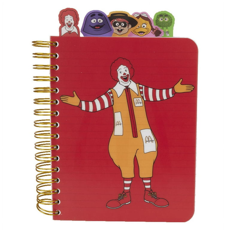 McDonald's McDonaldland Stationery Spiral Tab Journal - Walmart.com