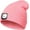 Pink, variant on LED Beanie Hat with Light, Unisex USB Rechargeable Headlamp Winter Knitted Cap Gifts for Men Dad Husband Him