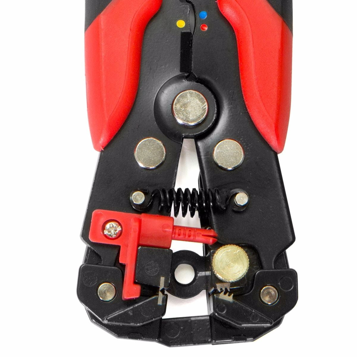 XtremepowerUS 3-in-1 Automatic Wire Stripper, Cutter, Crimping DIY, Self-Adjusting Wire Stripping Electrician Wire Stripper, Red
