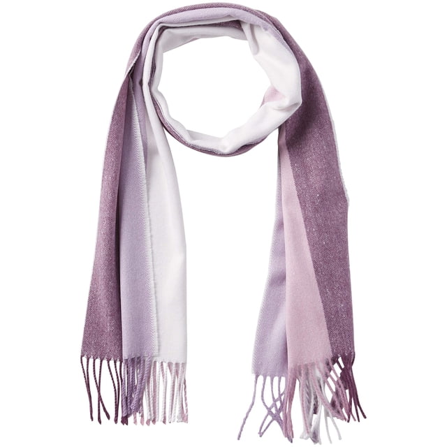 Bufanda Hadley Wren Rayas Moradas con Flecos
