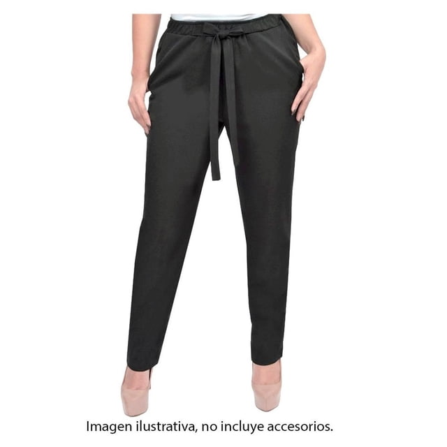 Pantalon Simply Basic M220A02420 Talla Eg Negro Con bolsa y elastico