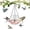 C, variant on Solar Cascade Hanging Bird Bath Fountain – Weatherproof Hanging Bird Bath with Solar Pump – Large Glass Bowl for Hummingbirds & Wild Birds – Outdoor Garden Decor – Blue, Gray, Pink, Purple – 1 Piece