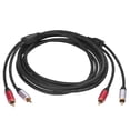 thumbnail image 1 of Bearachild Amplificador de potencia Cable adaptador RCA Cables de extensión de audio de doble blindaje, 1 of 6