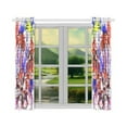 thumbnail image 3 of BSDHOME rest sea palm trees Window Curtain Kitchen Curtain 26x39 inches (Two Piece), 3 of 3