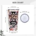 thumbnail image 3 of Nurse Stainless Steel Thermal Tumbler with Lid, Nurse Life Tumbler for Women, Double Wall Vacuum Insulated Travel Mug, Birthday or Christmas Gifts, 20oz, 3 of 6