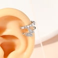 thumbnail image 6 of SmartBy Butterfly Ear Cuffs Non Piercing Ear Corrector Clips Rhinestone Cartilage Clip-on Wrap Earrings Jewelry Gifts for Wife Girlfriend Her, 6 of 6