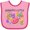 Pink and Fuchsia, variant on Inktastic Grandpa's Little Jellybean Cute Easter Candy Boys or Girls Baby Bib