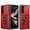 Red, variant on JTCASES for Samsung Galaxy Z Fold 5 Case with Sliding Lens Window Magnetic Car Mount Rotating Kickstand Hybird 3-layer Non-slipping Military-grade Protection Shell, Silver