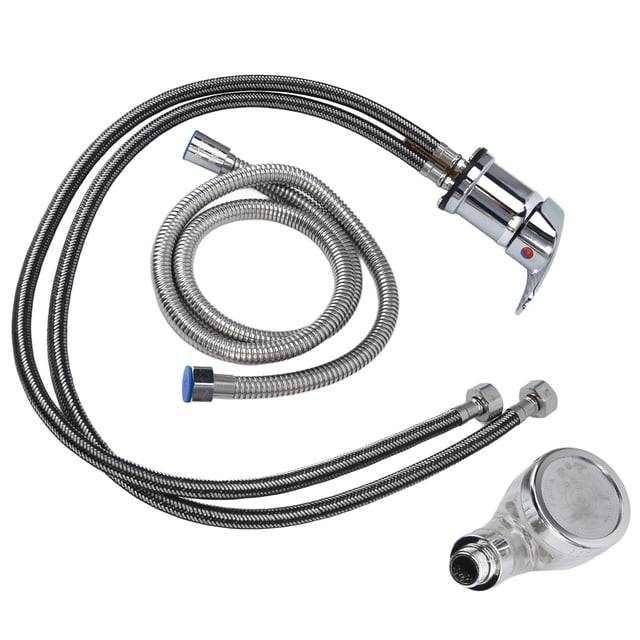 Shampoo Bed Faucet Sprayer Set, Sealing Hot Cold Water Control Shampoo Chair Faucet Sprayer Plating For Beauty Salon Barbershop