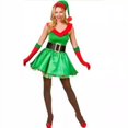 thumbnail image 4 of Vestido de reina de fiesta de Navidad, vestido de Papá Noel, vestido de princesa de fiesta de árbol de Navidad verde, disfraz de actuación escénica, vestido de cosplay, 4 of 5