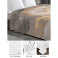 thumbnail image 6 of Yellow Grey Ombre Queen Size Flat Sheet, Wrinkleproof & Fadeproof Cooling Flat Bed Sheet Only, Modern Marble Ink Painting Abstract Breathable Soft Bedding Top Sheets 90 x 102 Inches, 6 of 8