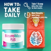 Neuro Max Powder Advanced Formula Supplement to Support Active Lifestyle NeuroMax 90 Servings